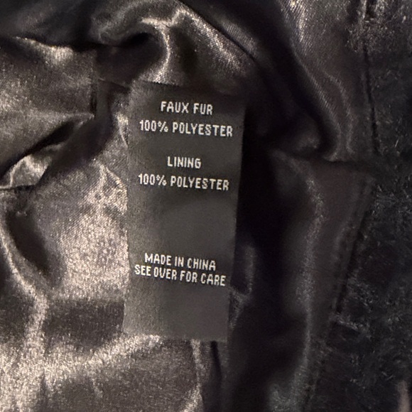 BCX Women's Black Faux Fur Bolero - Picture 4 of 5